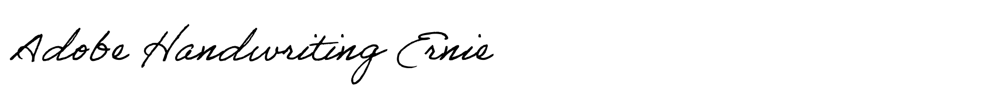 Adobe Handwriting Ernie image